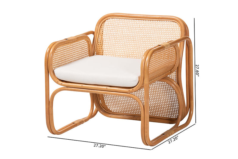 Danton Natural Rattan Armchair Baxton