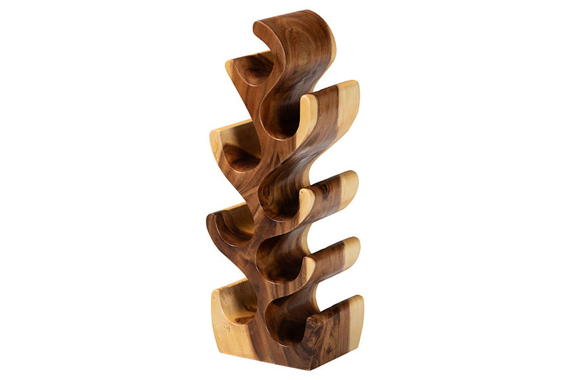 Marisela Suar Wood Wine Rack Baxton
