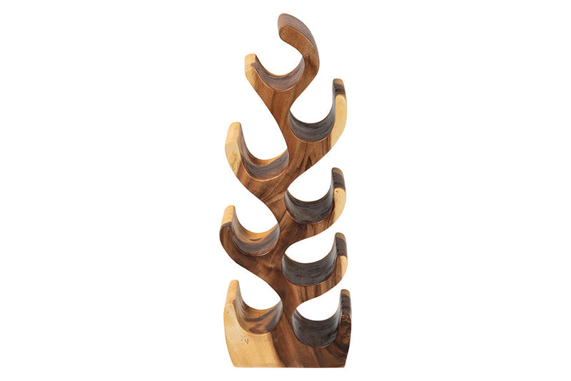 Marisela Suar Wood Wine Rack Baxton