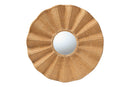 Claire Scalloped Rattan Wall Mirror Baxton