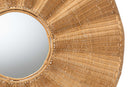 Claire Scalloped Rattan Wall Mirror Baxton
