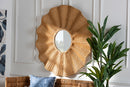 Claire Scalloped Rattan Wall Mirror Baxton