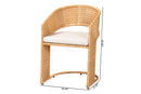 Claire Bohemian Light Honey Rattan Dining Chair Baxton