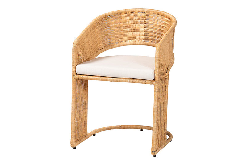 Adisa Bohemian Light Honey Rattan 5-Piece Dining Set Baxton