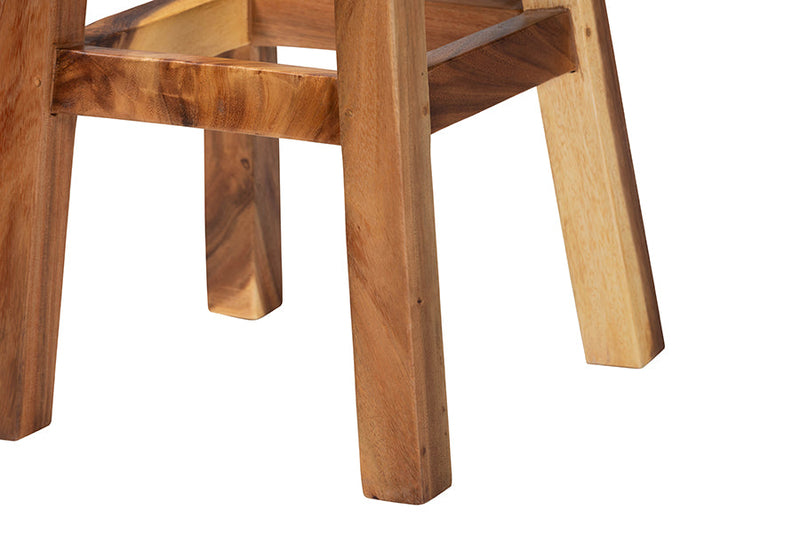 Amsterdam 5-Piece Suar Wood Bar Table Set Baxton