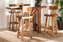 Amsterdam 5-Piece Suar Wood Bar Table Set Baxton