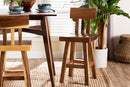 Amsterdam Suar Wood Counter Stool Baxton