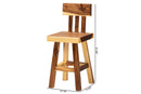 Amsterdam Suar Wood Counter Stool Baxton