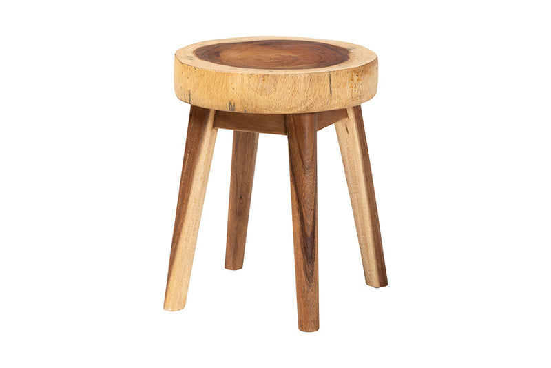 Javion Suar Wood End Table Baxton