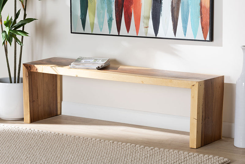Arisu Suar Wood Accent Bench Baxton