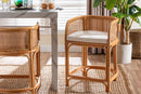 Belden Natural Rattan Counter Stool Baxton