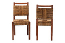 Cachet Handwoven Seagrass Dining Chair Set of 2 Baxton