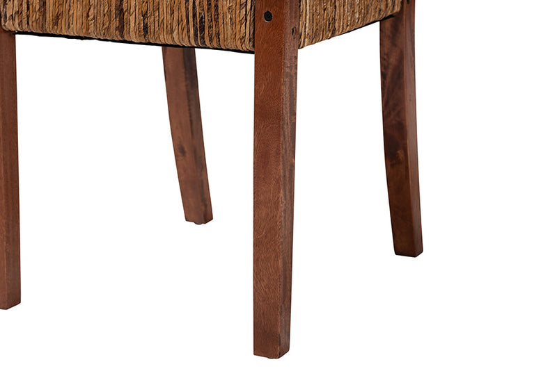Cachet Handwoven Seagrass Dining Chair Set of 2 Baxton