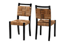 Scotlyn Handwoven Seagrass Dining Chair Set of 2 Baxton