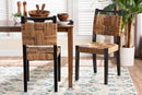 Scotlyn Handwoven Seagrass Dining Chair Set of 2 Baxton