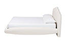 Derenik Modern Cream Boucle Fabric King Size Floating Bed Baxton