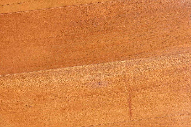 Grenier Natural Rattan and Mahogany Wood End Table Baxton