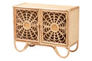 Petra Natural Rattan Storage Cabinet Baxton