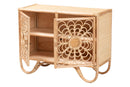 Petra Natural Rattan Storage Cabinet Baxton