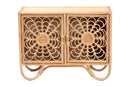Petra Natural Rattan Storage Cabinet Baxton