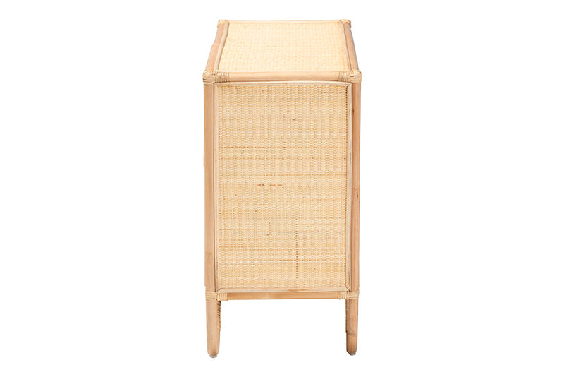 Petra Natural Rattan Storage Cabinet Baxton