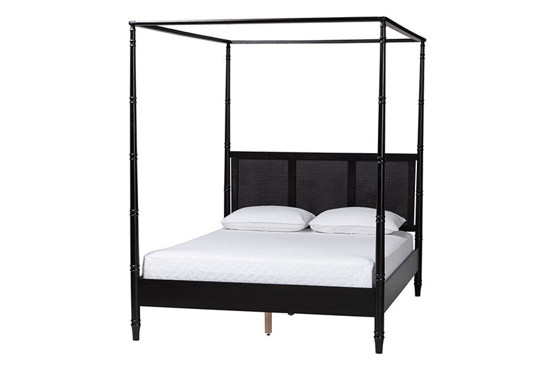 Matilde Bedroom King Size 4Pc Bedrom Set with Two Nightstands Baxton