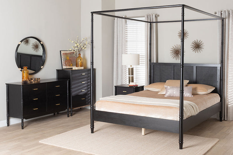 Matilde Bedroom 4Pc Bedrom Set, King Size with Dresser, Chest, Nightstands Baxton