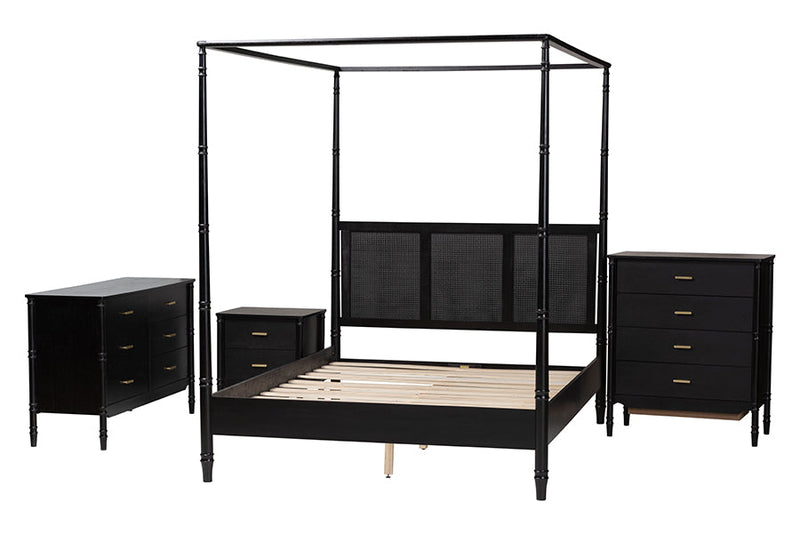 Matilde Bedroom 4Pc Bedrom Set, King Size with Dresser, Chest, Nightstands Baxton