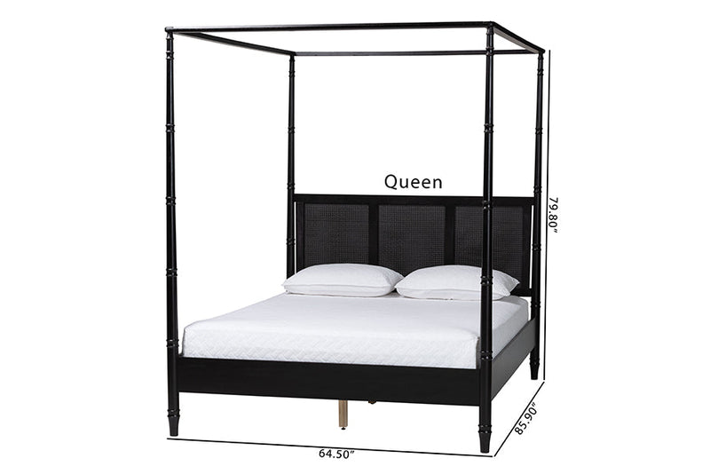 Matilde Canopy Bed, King Size Baxton