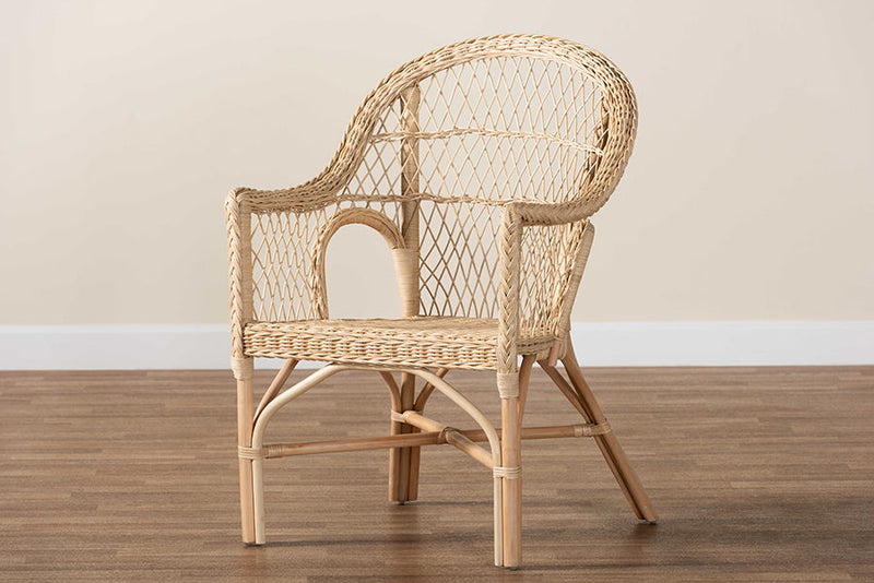 Oleta Natural Rattan Arm Chair Baxton