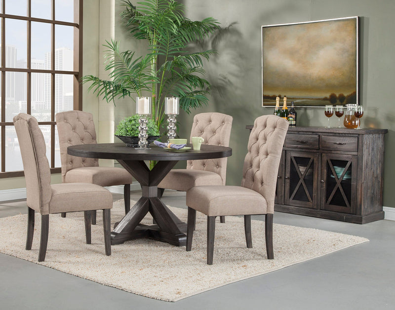 Caldwell Round Dining Table, Salvaged Grey Alpine