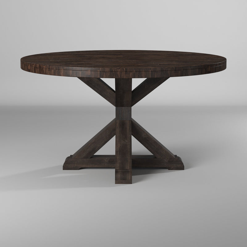 Caldwell Round Dining Table, Salvaged Grey