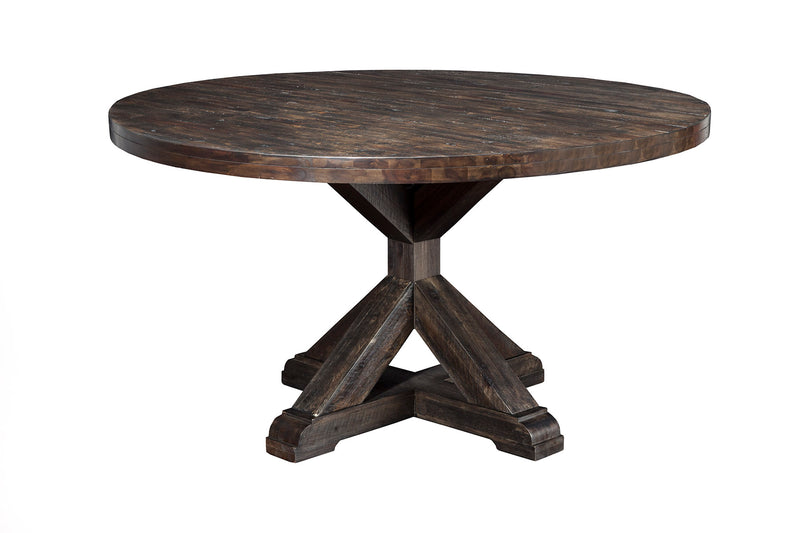 Caldwell Round Dining Table, Salvaged Grey