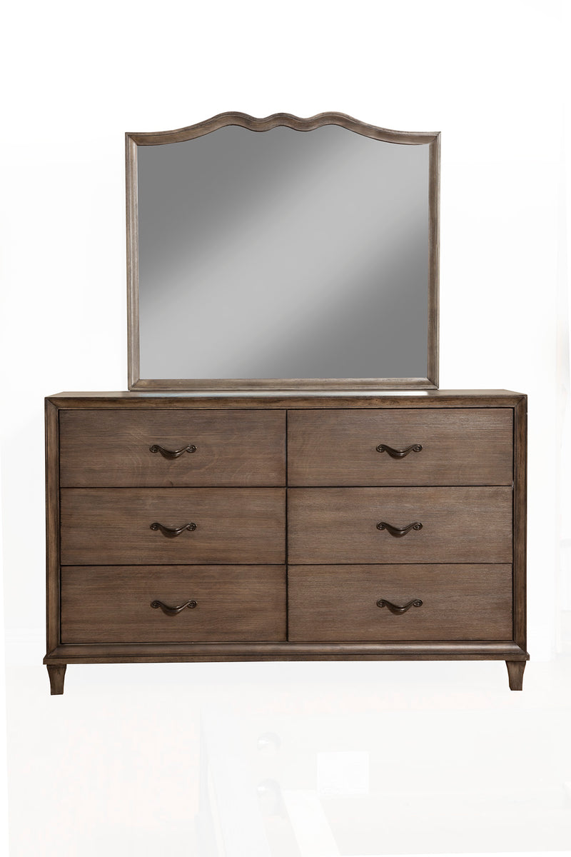 Adele Mirror, Antique Grey