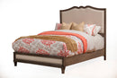 Adele Queen Panel Bed w/Upholstered Head & Footboard, Antique Grey Alpine