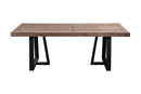 Clara Rectangular Dining Table, Natural/Black Alpine