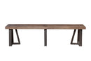 Clara Dining Bench, Natural/Black Alpine