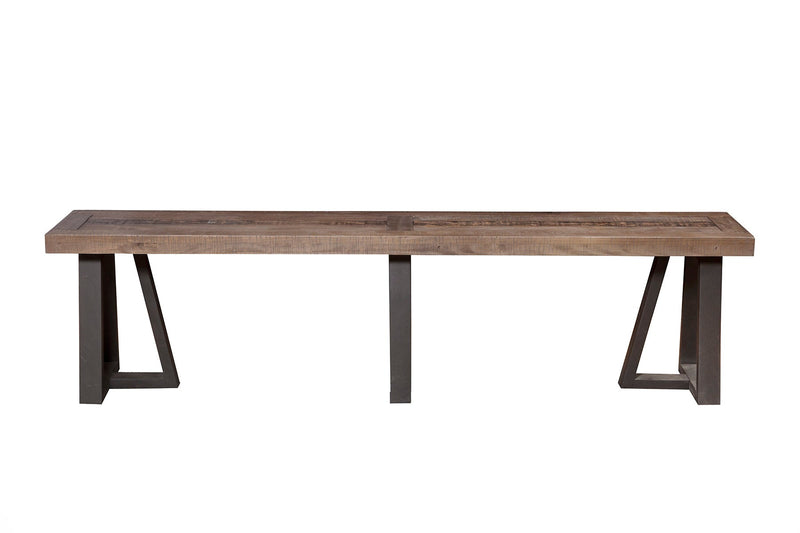 Clara Dining Bench, Natural/Black Alpine