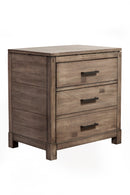 Cardiff 2 Drawer Nightstand, Weathered Grey Alpine