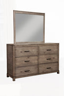Cardiff 6 Drawer Dresser, Weathered Grey Alpine