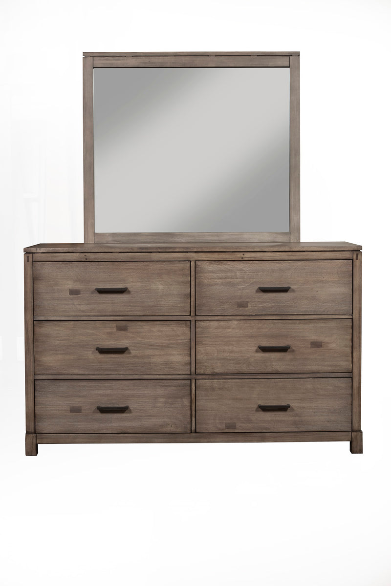 Cardiff 6 Drawer Dresser, Weathered Grey