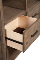 Cardiff 4 Drawer Media Chest, Weathered Grey Alpine