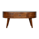 Chestnut Rounded Coffee Table Artisan