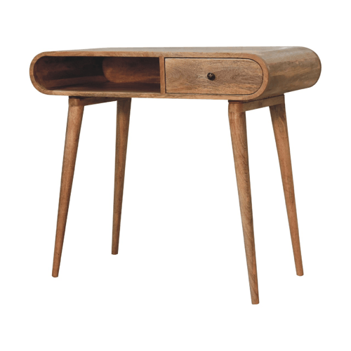 Curved Chestnut Writing Desk Artisan