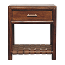 Chestnut T-Bar Bedside Nightstand Artisan