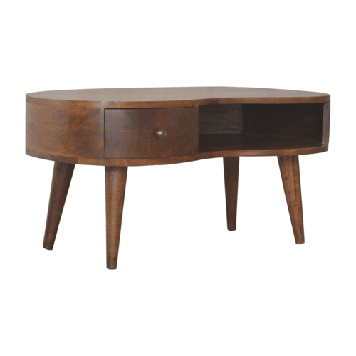 Chestnut Wave Coffee Table Artisan