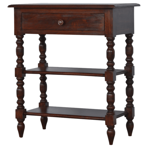 Turned Occasional Table w/1-Drawer Artisan