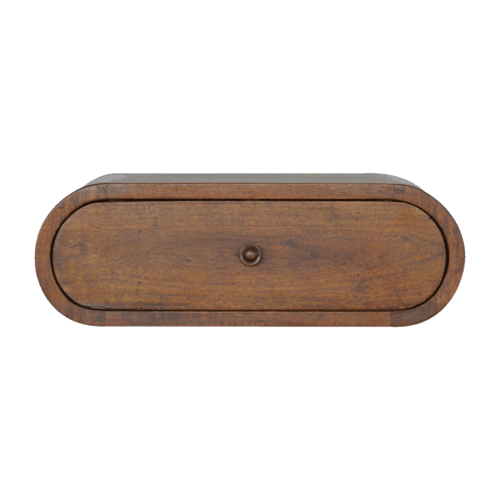 Wall Mounted Round Chestnut nightstand Artisan