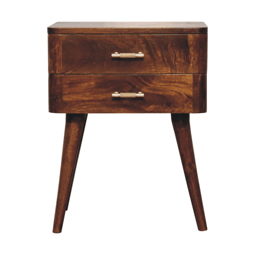 Chestnut T-Bar Nordic Nightstand Artisan
