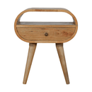 Circular Open Slot nightstand Artisan